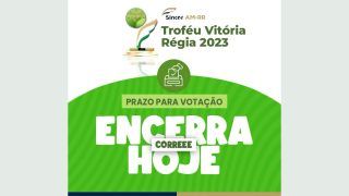As votações para o Troféu Vitória Régia 2023 serão encerradas hoje, em 30 de outubro de 2023!